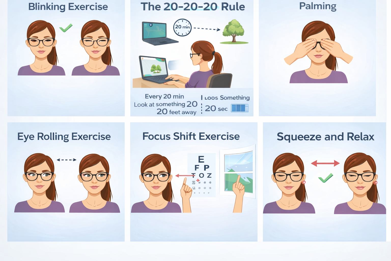 Eye Exercises for All, Especially for Students